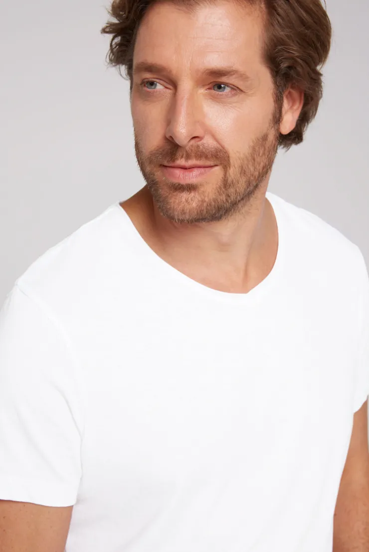 CAMP DAVID & SOCCX Basic T-Shirt V-Neck 2er-Pack opticwhite Hot