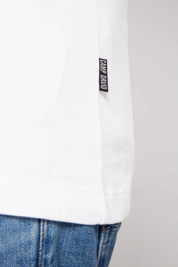 CAMP DAVID & SOCCX Basic T-Shirt V-Neck 2er-Pack opticwhite Hot