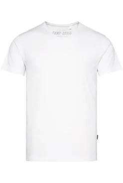 CAMP DAVID & SOCCX Basic T-Shirt V-Neck mit Used-Kante opticwhite Online