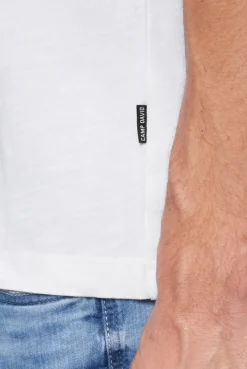 CAMP DAVID & SOCCX Basic T-Shirt V-Neck mit Used-Kante opticwhite Online