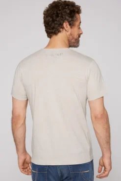 CAMP DAVID & SOCCX Basic T-Shirt V-Neck mit Used-Kante light cappuccino lightcappuccino Best
