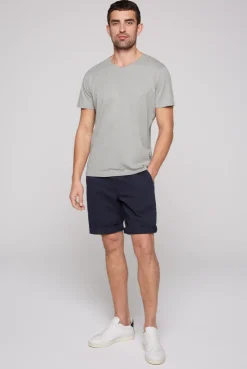CAMP DAVID & SOCCX Basic T-Shirt V-Neck mit Used-Kante polo grey pologrey Online