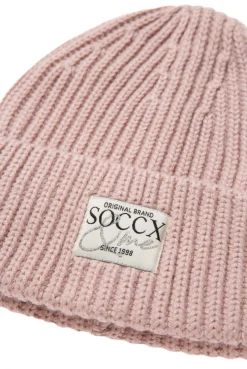 CAMP DAVID & SOCCX Beanie in Rippstrick mit Label Patch rose blush roseblush Hot