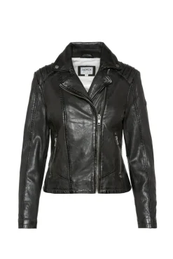CAMP DAVID & SOCCX Bikerjacke aus Leder im Vintage Look black Online