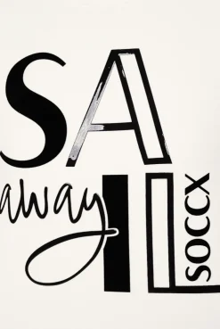 CAMP DAVID & SOCCX Bonded Sweatshirt mit Glossy-Print ivory Outlet