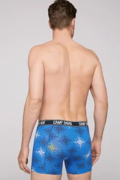 CAMP DAVID & SOCCX Boxershorts mit All Over Print, 2er-Pack electric blue / red Cheap