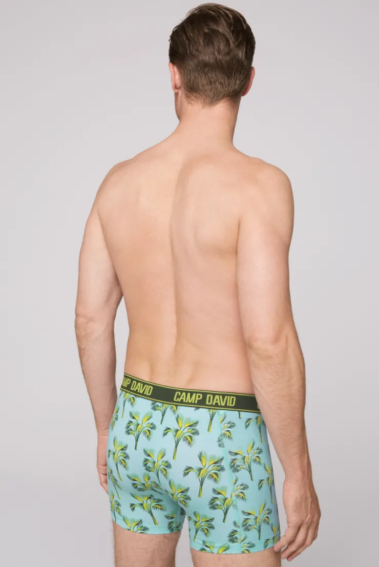 CAMP DAVID & SOCCX Boxershorts mit All Over Print, 2er-Pack khaki / aqua Best Sale