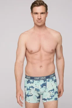CAMP DAVID & SOCCX Boxershorts mit All Over Print, 2er-Pack light blue / anthra Sale