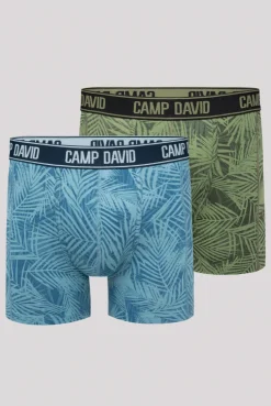 CAMP DAVID & SOCCX Boxershorts mit All Over Print, 2er-Pack khaki / sky blue khakikyblue Online