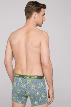 CAMP DAVID & SOCCX Boxershorts mit All Over Print, 2er-Pack surf grey / red Best Sale