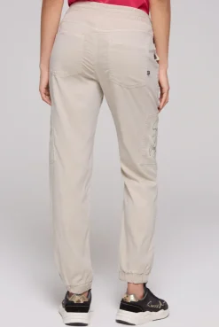 CAMP DAVID & SOCCX Cargohose mit Print Artwork stone beige stonebeige Best Sale