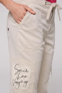 CAMP DAVID & SOCCX Cargohose mit Print Artwork stone beige stonebeige Best Sale