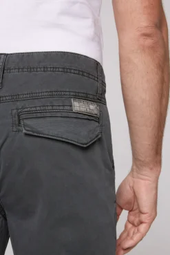 CAMP DAVID & SOCCX Cargohose mit tonigen Canvas-Details granite Best Sale