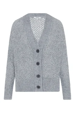 CAMP DAVID & SOCCX Chenille-Cardigan mit Strickmuster cold grey coldgrey Cheap