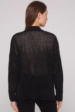 CAMP DAVID & SOCCX Chenille-Cardigan mit Strickmuster black Shop