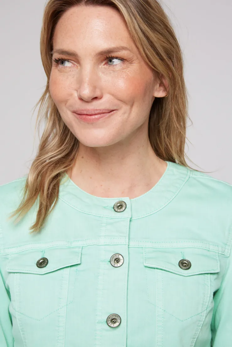 CAMP DAVID & SOCCX Coloured Jeansjacke JE:SSY minty leaf washed mintyleafwashed Clearance