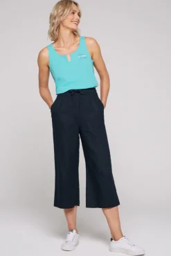 CAMP DAVID & SOCCX Culotte aus Leinen mit Elastikbund blue navy bluenavy Sale