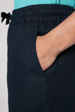CAMP DAVID & SOCCX Culotte aus Leinen mit Elastikbund blue navy bluenavy Sale