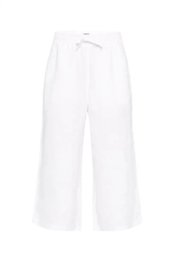 CAMP DAVID & SOCCX Culotte aus Leinen mit Elastikbund opticwhite Sale