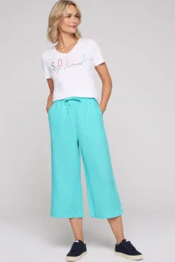 CAMP DAVID & SOCCX Culotte aus Leinen mit Elastikbund lagoon blue lagoonblue Outlet