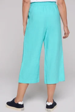 CAMP DAVID & SOCCX Culotte aus Leinen mit Elastikbund lagoon blue lagoonblue Outlet