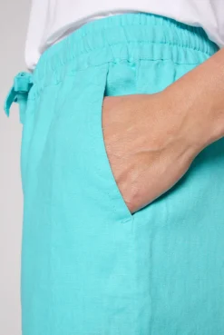 CAMP DAVID & SOCCX Culotte aus Leinen mit Elastikbund lagoon blue lagoonblue Outlet