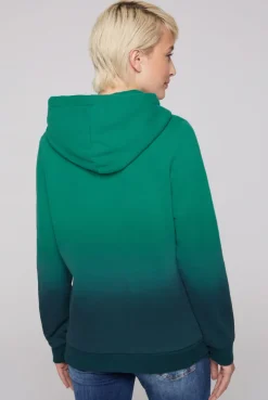 CAMP DAVID & SOCCX Dip Dye Hoodie mit Logo Print bottle green bottlegreen Outlet