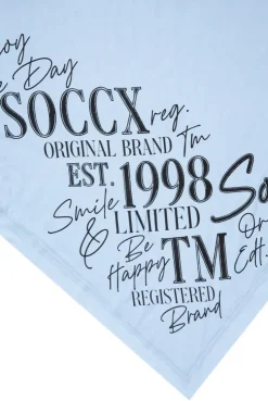 CAMP DAVID & SOCCX Dreieckstuch im Materialmix mit Artwork cool blue coolblue Shop