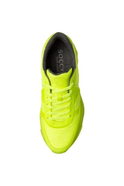 CAMP DAVID & SOCCX Fashion Sneaker im tonigen Materialmix neon lime neonlime Clearance