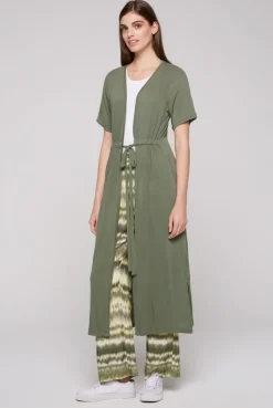 CAMP DAVID & SOCCX Feinstrick-Cardigan mit Rücken-Print desert olive desertolive Clearance