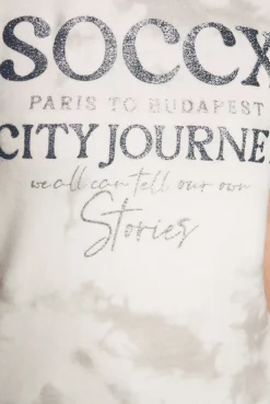 CAMP DAVID & SOCCX Flauschstrick-Shirt mit Glitter Logo ivory Fashion