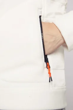 CAMP DAVID & SOCCX Fleecejacke mit tonigen Stepp-Details ivory Cheap