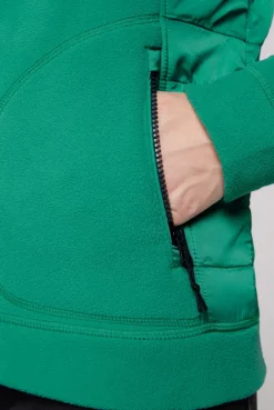 CAMP DAVID & SOCCX Fleecejacke mit tonigen Stepp-Details bottle green bottlegreen Best Sale
