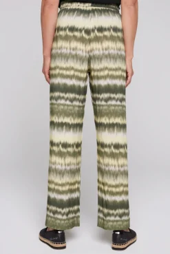 CAMP DAVID & SOCCX Gemusterte Palazzo-Hose mit Elastikbund desert olive | XXL desertolive Best