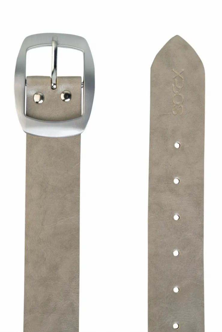 CAMP DAVID & SOCCX Gürtel aus Leder | 80 grey Online