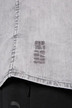 CAMP DAVID & SOCCX Hemd aus Denim Regular Fit light grey bleached lightgreybleached Cheap