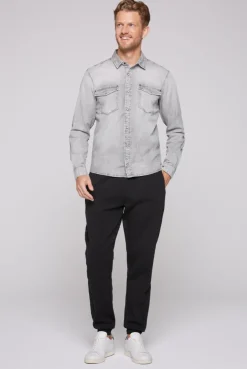 CAMP DAVID & SOCCX Hemd aus Denim Regular Fit light grey bleached lightgreybleached Best Sale