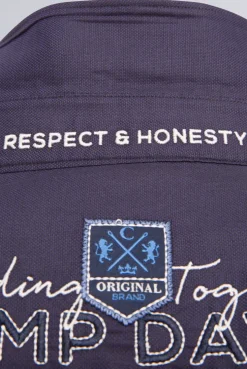 CAMP DAVID & SOCCX Hemd mit Dobby-Struktur und Artworks blue navy bluenavy Best