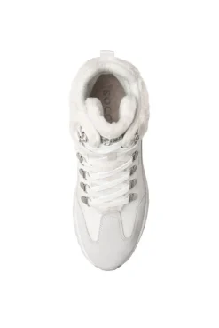 CAMP DAVID & SOCCX High Top Sneaker mit Kunstfell-Details ivory New