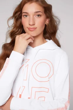 CAMP DAVID & SOCCX Hoodie aus Interlock mit Artwork und Tapes opticwhite Flash Sale