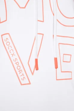 CAMP DAVID & SOCCX Hoodie aus Interlock mit Artwork und Tapes opticwhite Flash Sale