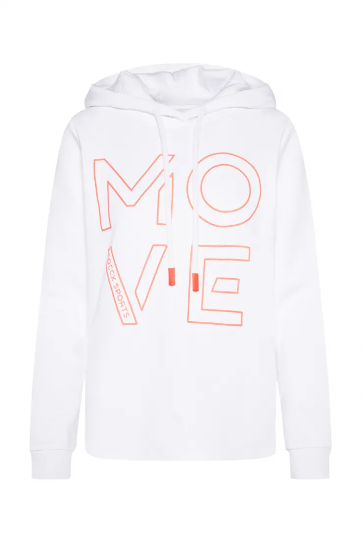 CAMP DAVID & SOCCX Hoodie aus Interlock mit Artwork und Tapes opticwhite Cheap