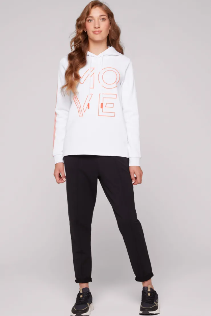 CAMP DAVID & SOCCX Hoodie aus Interlock mit Artwork und Tapes opticwhite Cheap