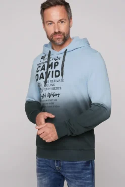 CAMP DAVID & SOCCX Hoodie Dip Dye mit Artworks black Hot