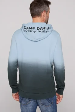 CAMP DAVID & SOCCX Hoodie Dip Dye mit Artworks black Hot