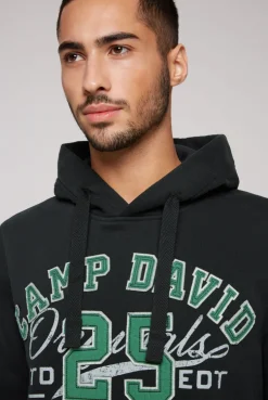 CAMP DAVID & SOCCX Hoodie mit Artwork im Retro-Style black Best Sale