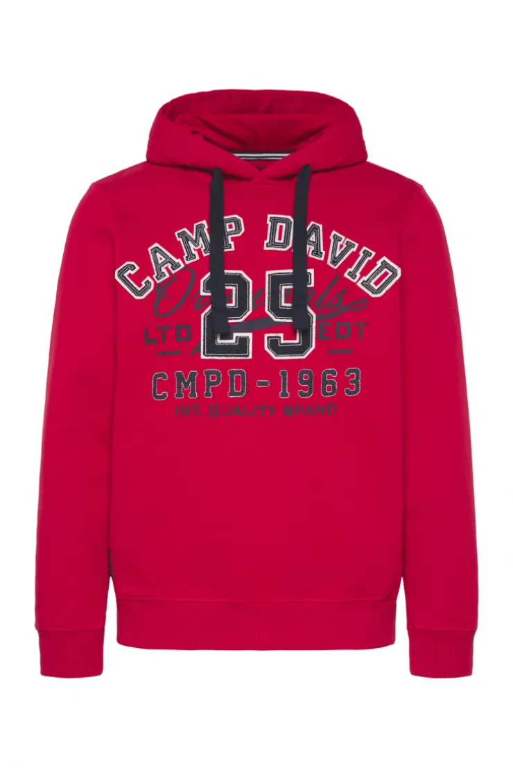 CAMP DAVID & SOCCX Hoodie mit Artwork im Retro-Style royal red royalred Hot