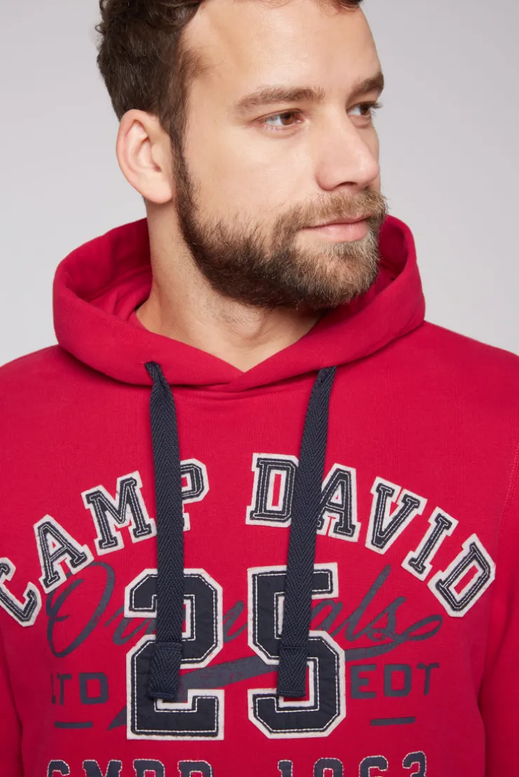 CAMP DAVID & SOCCX Hoodie mit Artwork im Retro-Style royal red royalred Hot