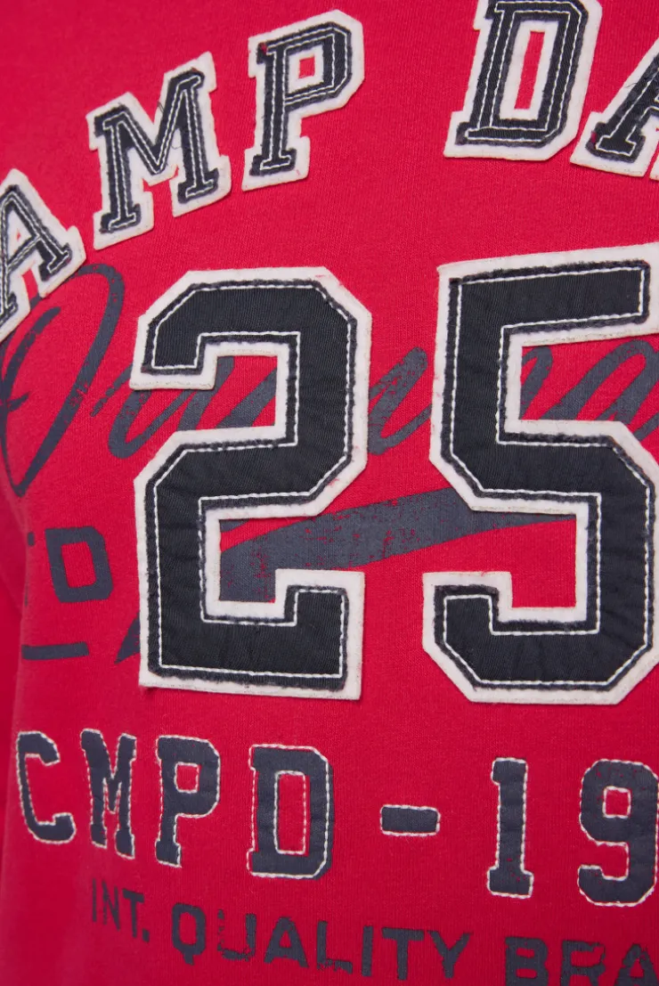 CAMP DAVID & SOCCX Hoodie mit Artwork im Retro-Style royal red royalred Hot