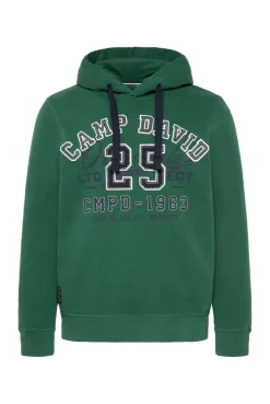 CAMP DAVID & SOCCX Hoodie mit Artwork im Retro-Style raw green rawgreen Cheap